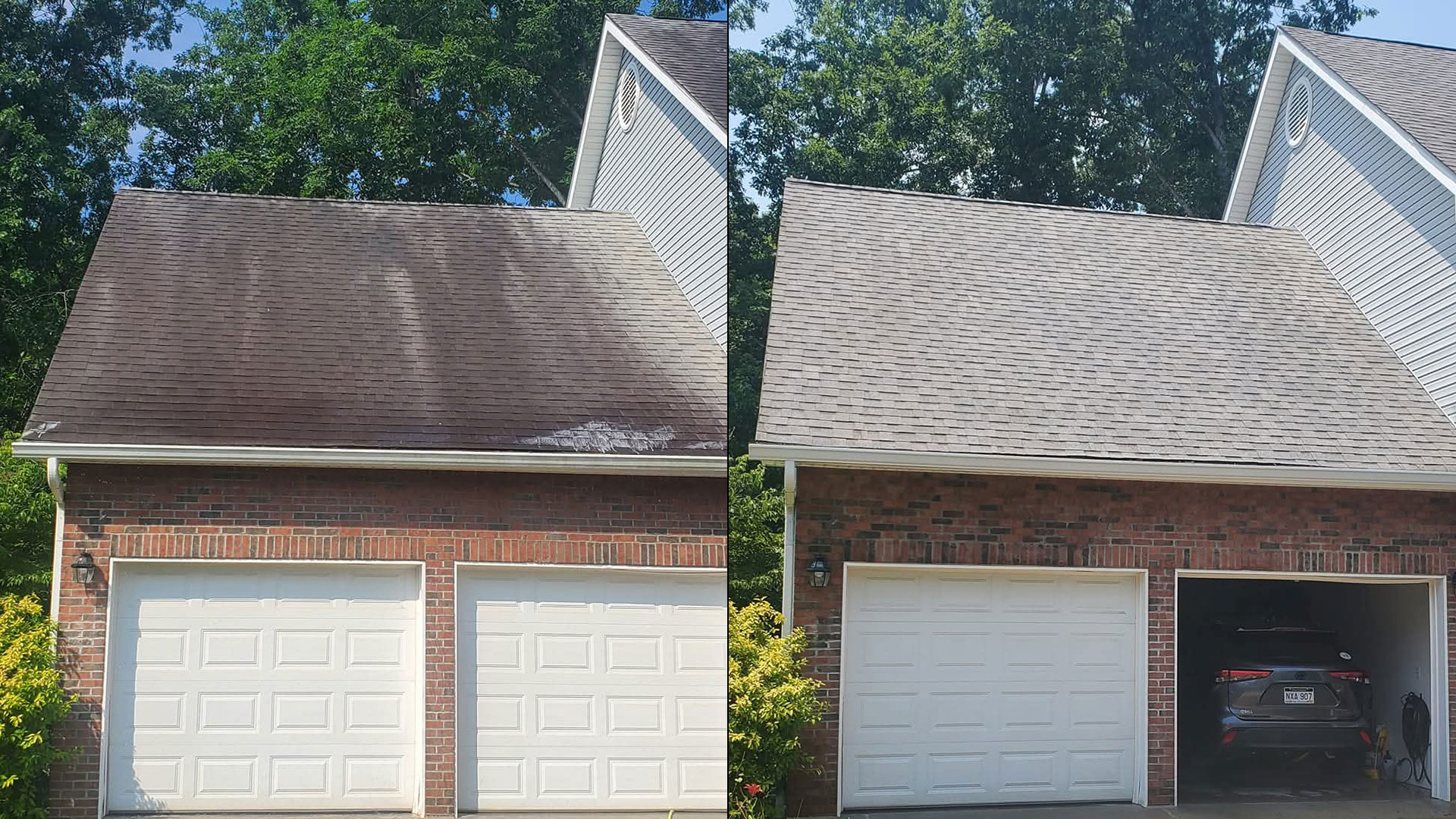 Low Pressure Roof Cleaning